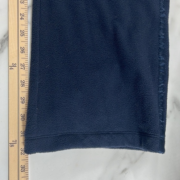 Nike Pants Womens Large Blue Fleece Track Front Zip Vintage‎ Y2K Satin Stripe - Picture 10 of 14